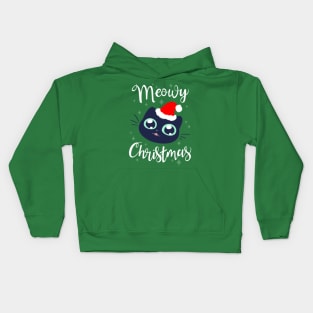 Meowy Christmas Kids Hoodie